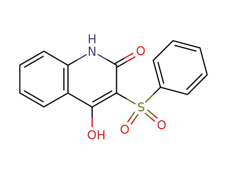 Molecular Structure of 78078-35-0 (1,2-Dihydro-4-hydroxy-3-phenylsulfonyl-2-chinolon)