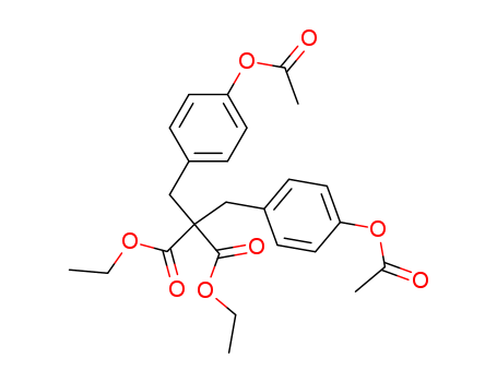 Propanedioic acid, bis[[4-(acetyloxy)phenyl]methyl]-, diethyl ester