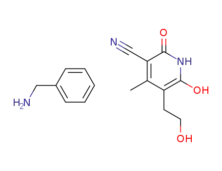 benzylammonium salt of 2,6-dihydroxy-3-(β-hydroxyethyl)-4-methyl-5-cyanopyridine