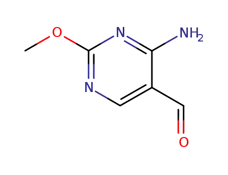Molecular Structure of 26664-09-5 (4-AMINO-2-METHOXYPYRIMIDINE-5-CARBALDEHYDE)