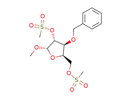 methyl 3-O-benzyl-2,5-di-O-mesyl-α-D-xylofuranoside