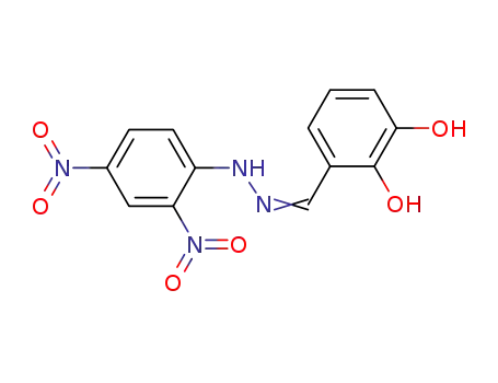 Molecular Structure of 1453261-85-2 (3-[2-(2,4-dinitrophenyl)carbonohydrazonoyl]-1,2-benzenediol)