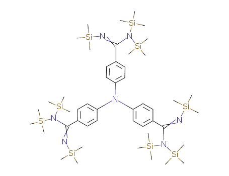 triphenylamino-4,4',4''-tris-[N,N,N'-tris-(trimethylsilyl)-carboxamidine]