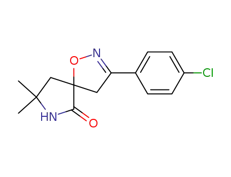 1-Oxa-2,7-diazaspiro[4.4]non-2-en-6-one,
3-(4-chlorophenyl)-8,8-dimethyl-