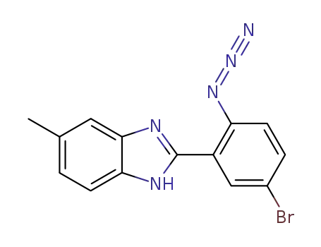 Molecular Structure of 112253-88-0 (1H-Benzimidazole, 2-(2-azido-5-bromophenyl)-5-methyl-)