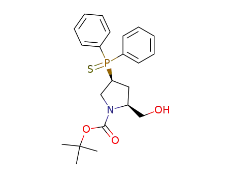 (2S,4S)-4-(Diphenyl-phosphinothioyl)-2-hydroxymethyl-pyrrolidine-1-carboxylic acid tert-butyl ester