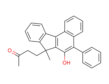 2-Butanone, 4-(6-hydroxy-7-methyl-5-phenyl-7H-benzo[c]fluoren-7-yl)-