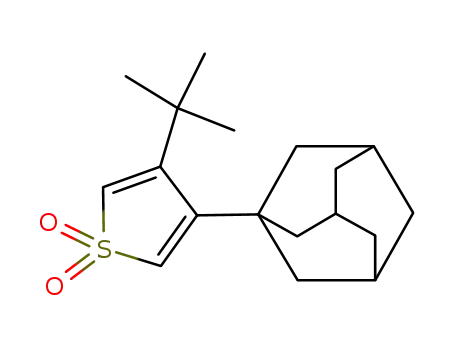 Molecular Structure of 211372-59-7 (3-Adamantan-1-yl-4-tert-butyl-thiophene 1,1-dioxide)