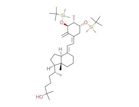 (R)-6-{(1R,3aS,7aR)-4-[2-[(3S,4R,5R)-3,5-Bis-(tert-butyl-dimethyl-silanyloxy)-4-methyl-2-methylene-cyclohex-(Z)-ylidene]-eth-(E)-ylidene]-7a-methyl-octahydro-inden-1-yl}-2-methyl-heptan-2-ol