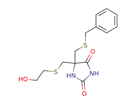 5-[(benzylsulfanyl)methyl]-5-{[(2-hydroxyethyl)sulfanyl]methyl}imidazolidine-2,4-dione
