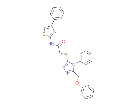 2-(5-Phenoxymethyl-4-phenyl-4H-[1,2,4]triazol-3-ylsulfanyl)-N-(4-phenyl-thiazol-2-yl)-acetamide