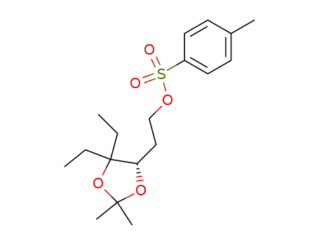 1,3-Dioxolane-4-ethanol, 5,5-diethyl-2,2-dimethyl-,
4-methylbenzenesulfonate, (S)-