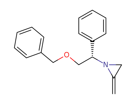Molecular Structure of 185250-39-9 (Aziridine, 2-methylene-1-[(1S)-1-phenyl-2-(phenylmethoxy)ethyl]-)