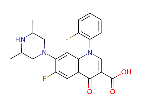 3-QUINOLINECARBOXYLIC ACID,7-(3,5-DIMETHYL-(PIPERAZIN-1-YL))-6-FLUORO-1-(2-FLUOROPHENYL)-1,4-DIHYDRO-4-OXO-