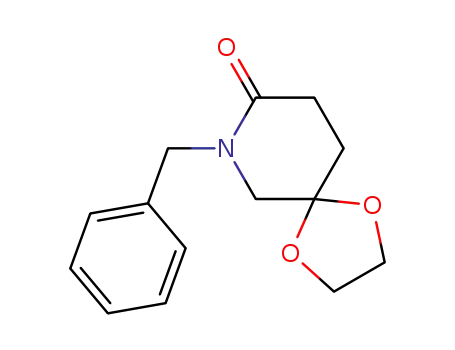 Molecular Structure of 132462-22-7 (1-Benzyl-5,5-(ethylenedioxy)-2-piperidinone)