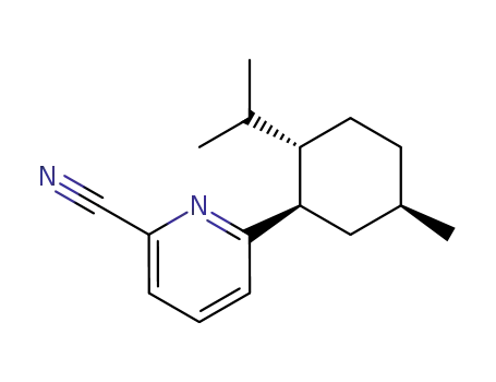 (-)-2-cyano-6-L-menthylpyridine
