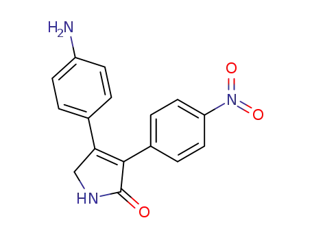 4-(4-Amino-phenyl)-3-(4-nitro-phenyl)-1,5-dihydro-pyrrol-2-one