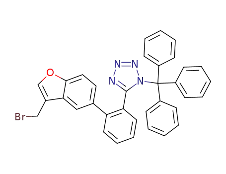 1H-Tetrazole,
5-[2-[3-(bromomethyl)-5-benzofuranyl]phenyl]-1-(triphenylmethyl)-