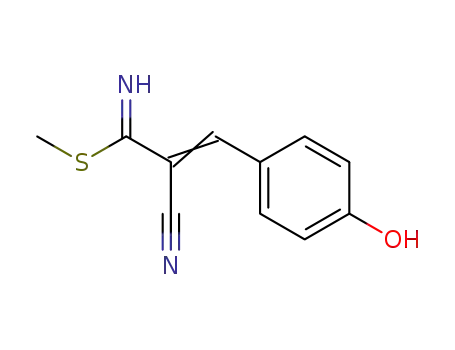 (Z)-2-Cyano-3-(4-hydroxy-phenyl)-thioacrylimidic acid methyl ester