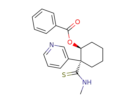 Benzoic acid (1S,2R)-2-methylthiocarbamoyl-2-pyridin-3-yl-cyclohexyl ester