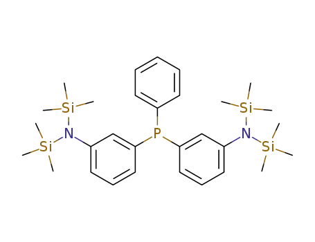 Molecular Structure of 188608-07-3 (Bis-[3-(1,1,1,3,3,3-hexamethyl-disilazan-2-yl)-phenyl]-phenyl-phosphane)