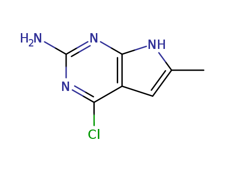 2-amino-6-methyl-4-chloro-7H-pyrrolo[2,3-d]pyrimidine