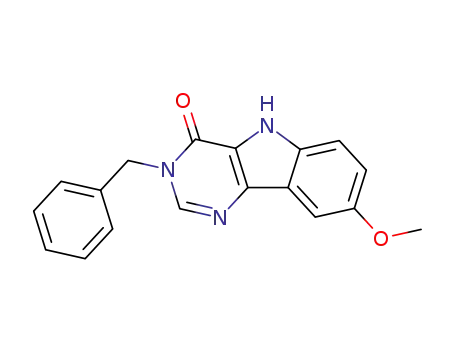 3-Benzyl-8-methoxy-3,5-dihydro-pyrimido[5,4-b]indol-4-one