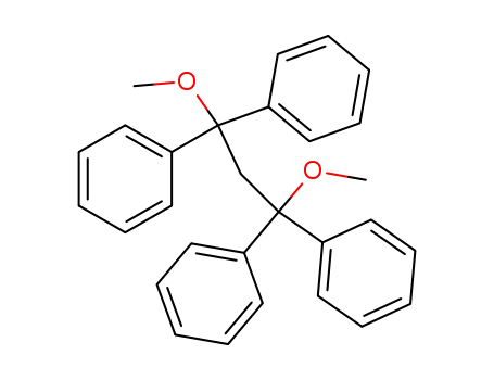 Benzene, 1,1',1'',1'''-(1,3-dimethoxy-1,3-propanediylidene)tetrakis-