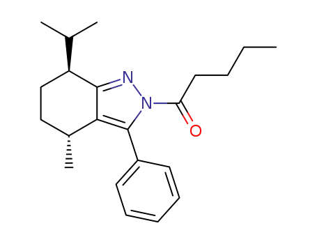 1-((4R,7S)-7-Isopropyl-4-methyl-3-phenyl-4,5,6,7-tetrahydro-indazol-2-yl)-pentan-1-one