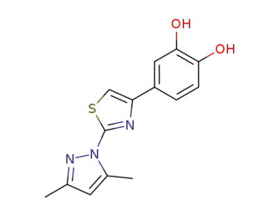 4-[2-(3,5-ジメチル-1H-ピラゾール-1-イル)-4-チアゾリル]ピロカテコール