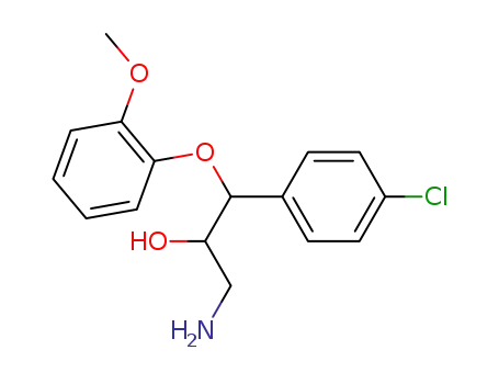 3-Amino-1-(4-chloro-phenyl)-1-(2-methoxy-phenoxy)-propan-2-ol