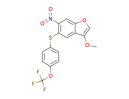 3-methoxy-6-nitro-5-(4-trifluoromethoxy-phenylsulfanyl)-benzofuran