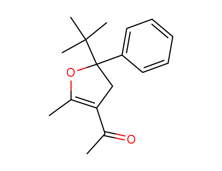 Molecular Structure of 134391-09-6 (3-acetyl-5-tert-butyl-2-methyl-5-phenyl-4,5-dihydrofuran)