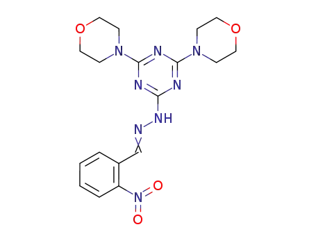 2,4-dimorpholino-6-(2-nitrobenzylidenehydrazino)-1,3,5-triazine