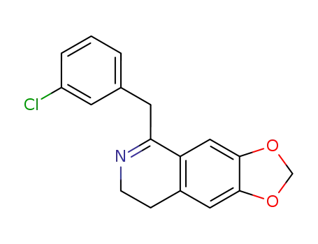 1-(3-chlorobenzyl)-3,4-dihydro-6,7-methylenedioxyisoquinoline