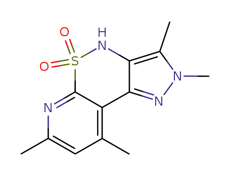 2H-2,3,7,9-tetramethyl-2,4-dihydropyrazolo<4,3-c>pyrido<3,2-e>-1,2-thiazine-5,5-dioxide