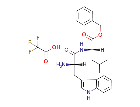 (S)-2-[(S)-2-Amino-3-(1H-indol-3-yl)-propionylamino]-4-methyl-pentanoic acid benzyl ester; compound with trifluoro-acetic acid