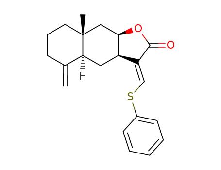 (3aR,4aS,8aR,9aR)-8a-Methyl-5-methylene-3-[1-phenylsulfanyl-meth-(E)-ylidene]-decahydro-naphtho[2,3-b]furan-2-one