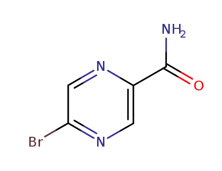 Molecular Structure of 36070-84-5 (5-broMopyrazine-2-carboxaMide)