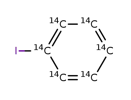 Molecular Structure of 82460-32-0 (IODOBENZENE, [14C(U)])