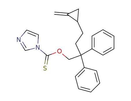 1H-Imidazole-1-carbothioic acid, O-[4-(methylenecyclopropyl)-2,2-diphenylbutyl] ester