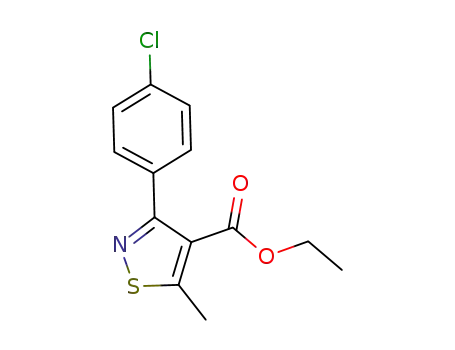 Molecular Structure of 1172589-75-1 (ethyl 3-(4-chlorophenyl)-5-methylisothiazole-4-carboxylate)
