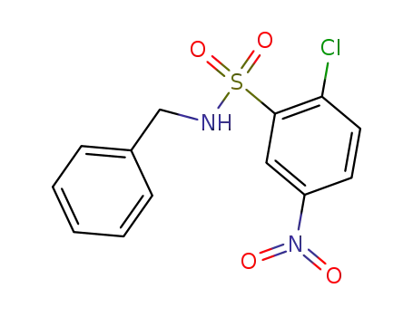 Benzenesulfonamide, 2-chloro-5-nitro-N-(phenylmethyl)-