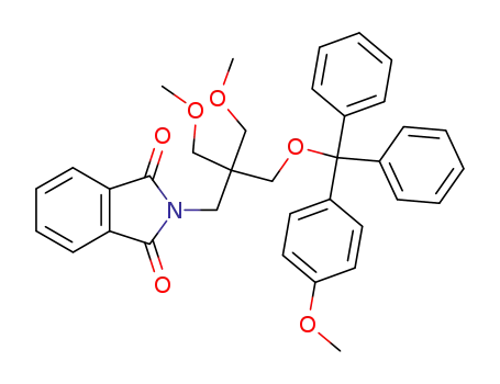 Molecular Structure of 236752-37-7 (2,2-bis(methoxymethyl)-1-(4-monomethoxytrityloxy)-3-phthalimidopropanol)