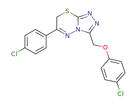 3-(4-Chloro-phenoxymethyl)-6-(4-chloro-phenyl)-7H-[1,2,4]triazolo[3,4-b][1,3,4]thiadiazine
