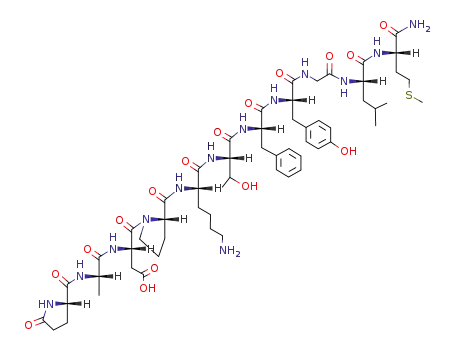 Molecular Structure of 73572-30-2 (physalaemin, Lys(5)-Thr(6)-)