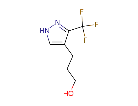 Molecular Structure of 169213-78-9 (3-(3-TRIFLUOROMETHYL-1H-PYRAZOL-4-YL)-PROPAN-1-OL)