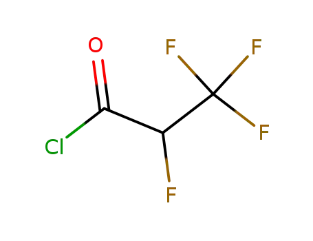 Molecular Structure of 1186-54-5 (Propanoyl chloride, 2,3,3,3-tetrafluoro-)