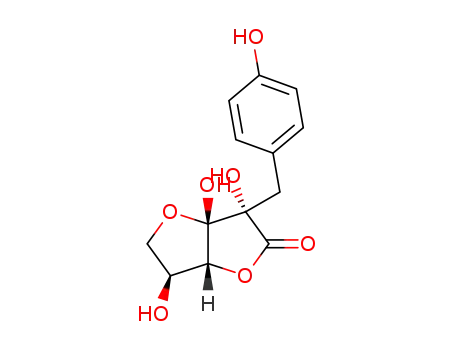 2-C-(4-hydroxybenzyl)-α-L-xylo-3-ketohexulofuranosono-1,4-lactone