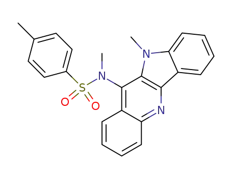 N-Methyl-N-(10-methyl-10H-indolo<3,2-b>chinolin-11-yl)-4-toluensulfonamid